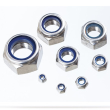 Factory Direct Sale 304 Stainless Steel Nylon self-locking nut